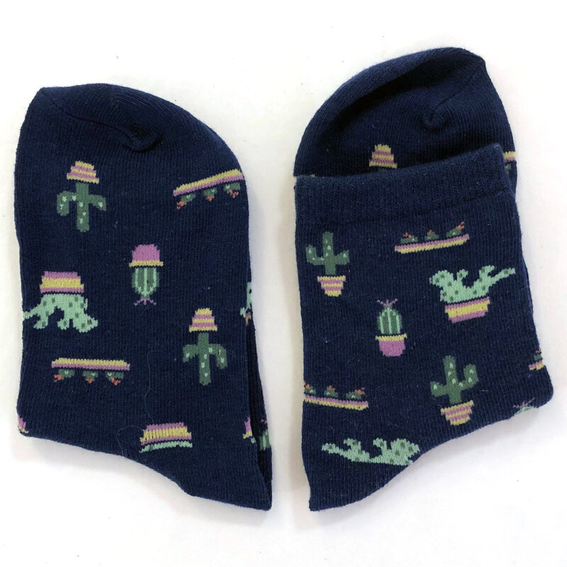 Cactus Socks - Navy