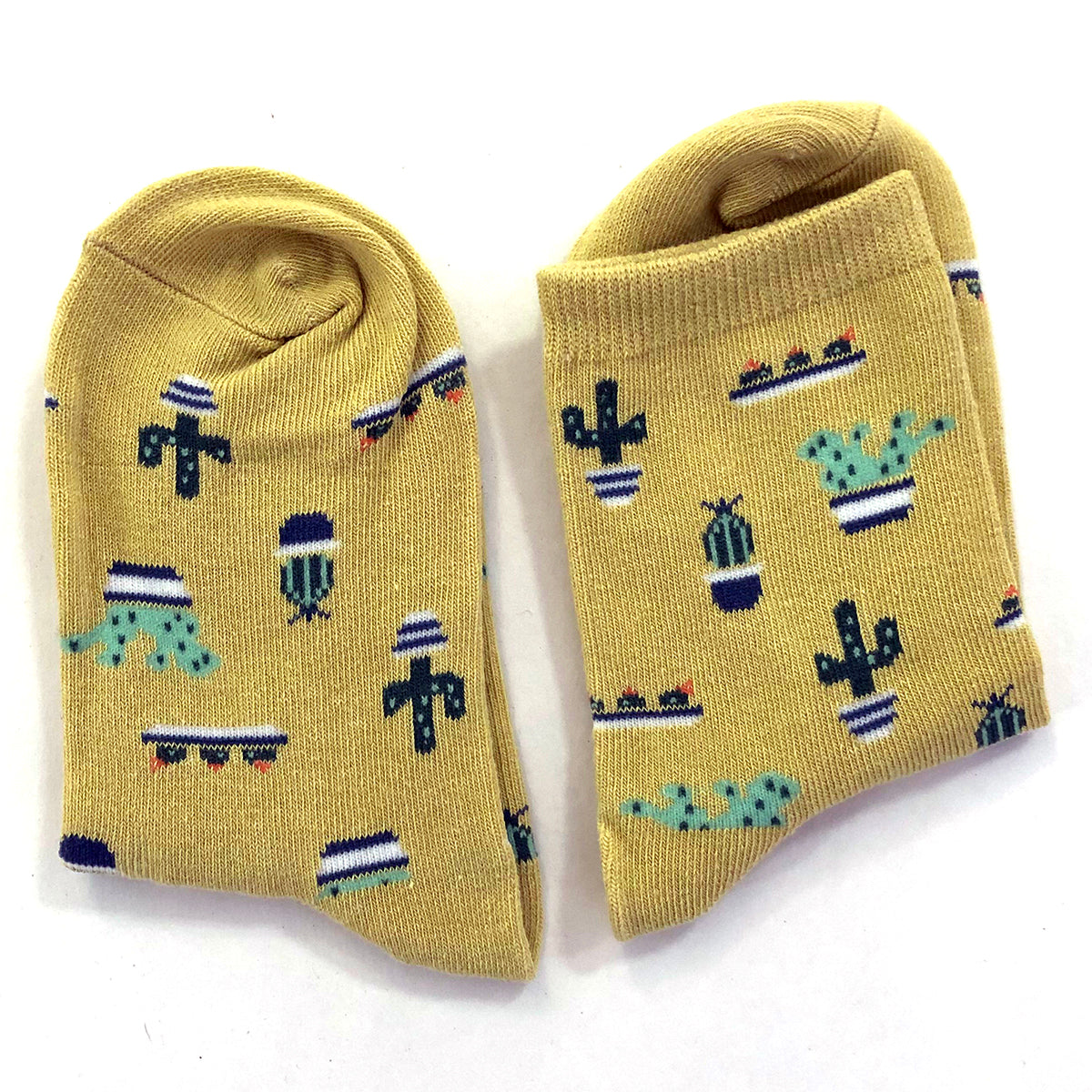 Cactus Socks - Yellow