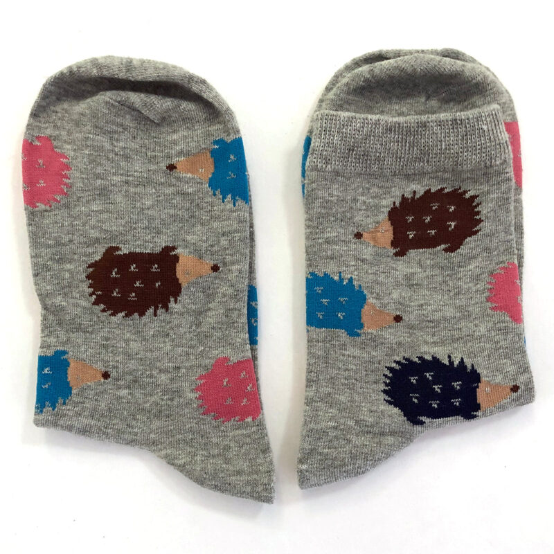 Hedgehog Socks - Gray